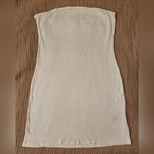 H&M Strapless White Mini Dress